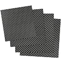 Kalolary Carbon Fiber Sheet 240 X 240 X2MM,3K Real Carbon Fiber Board Plate