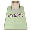 Kalolary Cat Litter Box Mats, Large 34" x 22" Silicone Cat Mat