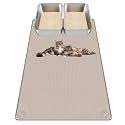 Kalolary Cat Litter Mats,40"x28"Extra Large Silicone Cat Mat for Litter Box