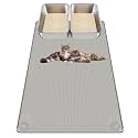 Kalolary Cat Litter Mats,40"x28"Extra Large Silicone Cat Mat for Litter Box