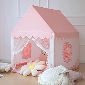 jumbo size light weight kids play tent house for 3-13 year old kids girls and boys tent house theme rose house