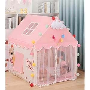 jumbo size light weight kids play tent house for 3-13 year old kids girls and boys tent house theme pink barbie
