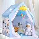 Jumbo Size Light Weight Kids Play Tent House For 3-13 Year Old Kids Girls And Boys Tent House Theme (Satelite)