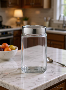 Kalsigate Glass Grocery Container - 1000 ml