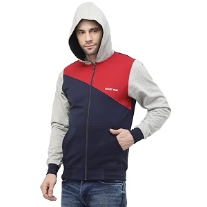 Kalt Men Full Sleeves Zipper Fleece Colour