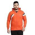 Kalt Men Full Sleeves Zipper Fleece Striped