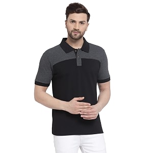 Kalt Men Half Sleeve Polo Neck Dual