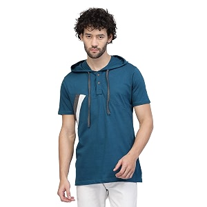 Kalt Men Half Sleeves Cotton Blend Colour