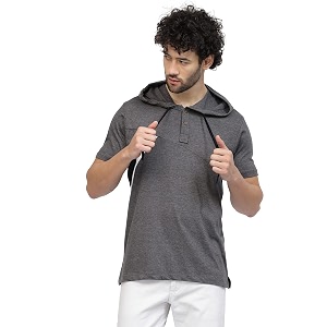 Kalt Men Half Sleeves Cotton Blend Colour