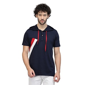 Kalt Men Half Sleeves Cotton Blend Colour