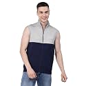 Kalt Men Sleeveless Zipper Fleece Dual Colour Jacket