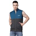 Kalt Men Sleeveless Zipper Fleece Dual Colour Jacket
