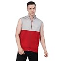 Kalt Men Sleeveless Zipper Fleece Dual Colour Jacket