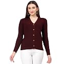 Kalt Women Full Sleeves V-Neck Design Acrylic