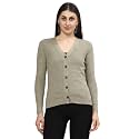 Kalt Women Full Sleeves V-Neck Design Acrylic
