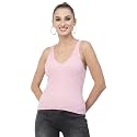 Kalt Women Knitted Ribbed Cotton Fitted Sleeveless
