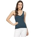 Kalt Women Knitted Ribbed Cotton Fitted Sleeveless