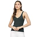 Kalt Women Knitted Ribbed Cotton Fitted Sleeveless