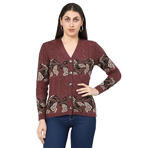 Kalt Women Sweater for Winter Woolen Acrylic