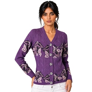 Kalt Women Sweater for Winter Woolen Acrylic