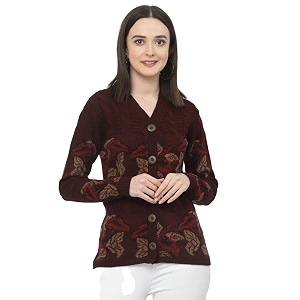 Kalt Women Sweater for Winter Woolen Acrylic