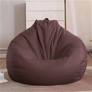 kam39s lieu faux leather 4xl bean bag cover withouit beans only color- brown