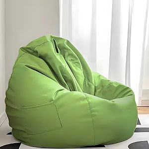 kam39s lieu faux leather 4xl bean bag cover withouit beans only color- green
