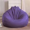 KAM'S LIEU Faux Leather 4XL Bean Bag Cover (Withouit Beans) Only Color- (Purple)