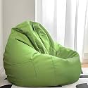 KAM'S LIEU Faux Leather 4XL Bean Bag Cover (Withouit Beans) Only Color- (Green)