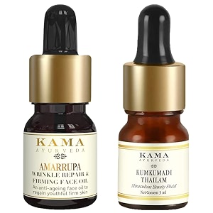 kama ayurveda kumkumadi miraculous beauty fluid ayurvedic night serum amp kama ayurveda amarrupa wrinkle repair amp firming face oil 3ml