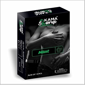 dotted condoms for men  dots for her extra stimulation  lubricated latex condoms  pack of 2 mint