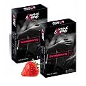 Dotted Condoms for Men | Dots for Her Extra Stimulation | Lubricated Latex Condoms | Pack Of 2 (Strawberry)