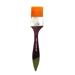 kamal flat chaptawash golden synthetic hair painting brushes taklon - 38mm