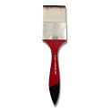 KAMAL FLAT (WASH) CHAPTA WHITE BROWN SYNTHETIC HAIR PAINTING BRUSHES ( TAKLON ) 50 MM