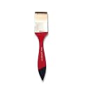 KAMAL® Flat (WASH) CHAPTA White Brown Synthetic Hair Painting Brushes (TAKLON) - 38 MM