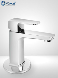 kamal single lever basin mixer - cubix prime  premium build made from brass  basin mixer faucet deck mount installation type