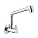 KAMAL Sink Cock FLT, Swivel Extended Spout Elbow Type (Full Brass)