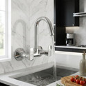 KAMAL Sink Mixer Cubix Prime | 180 degree Swivel spout | German Tech Aerator | Quarter turn movement | Hot & Cold Sink Mixer Faucet (Wall Mount Installation Type)