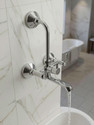 KAMAL Wall Mixer - Irene | with Provision for Shower Connection & 165Mm Long Bend Pipe connection and 165mm long bend pipe) | Easy to use click type diverter cartridge Wall Mixer Faucet (Wall Mount Installation Type)