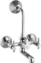 KAMAL Wall Mixer - Tarim Eco | Sturdy Brass Build | Mirror Type Finish | Cold & Hot Shower Mixer with 165mm Long Bend Pipe| Wall Mounted Installation | Easy Fitting Wall Mixer Faucet (Wall Mount Installation Type)