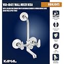 KAMAL Wall Mixer - Vega (with L Bend for Overhead Shower &amp; Connecting Legs) Mixer Faucet (Wall Mount Installation Type)