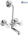 KAMAL Wall Mixer Vignette Eco | Sturdy Brass Build |Mirror Finish|High Quality Aerator |Hot and Cold Shower Mixer| With 165mm long bend pipe| Easy to use click fitting Wall Mixer Faucet (Wall Mount Installation Type)