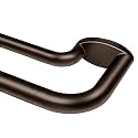 KAMANINA Blackout Double Curtain Rods for Windows 66 to 120 Inches Bronze