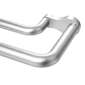 KAMANINA Double Curtain Rod 32 to 86 Inch, Silver Wrap Around Drapery Rods