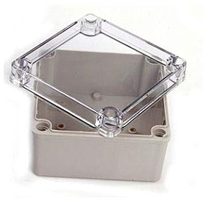 grey abs junction box universal project 7x7x4 amp 11x11x5 waterproof includes box grommets screws