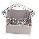 Grey ABS Junction Box Universal Project, 7x7x4 & 11x11x5, Waterproof, Includes Box, Grommets, Screws