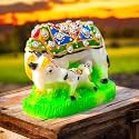 Kamdhenu Cow and Calf Idol for Home