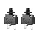 KAMIER 20A Circuit Reset Switch Button Replacement for Razor E300 E325 E300S E200 E200S RX200 Electric Scooter E175 E150 E100 E90 Espark E-Bike Circuit Breaker Switch-ST104 20 Amp 32V Parts (2 Pack)