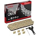 KAMIER 428 Drive Chain 102 Links Gold with Chain Breaker for 50cc 70cc 90cc 110cc 125cc CT90 CT110 TaoTao Coolster Vitacci Apollo Trailmaster Pit Dirt Bike 4 Wheeler ATV Quad Go Kart Heavy Duty Parts
