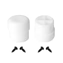KAMIER Plastic Tips White Replacement for Razor Crazy Cart DLX XL Shift Drifter Cart Stabilizing Post Kids Electric Go Kart Front Plastic Post Parts (Set of 2) Part W25143490214